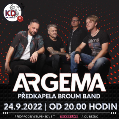 Plakát na koncert Bezno 24. 9. 2022