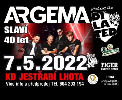 Plakát na koncert Jestřábí Lhota 7. 5. 2022