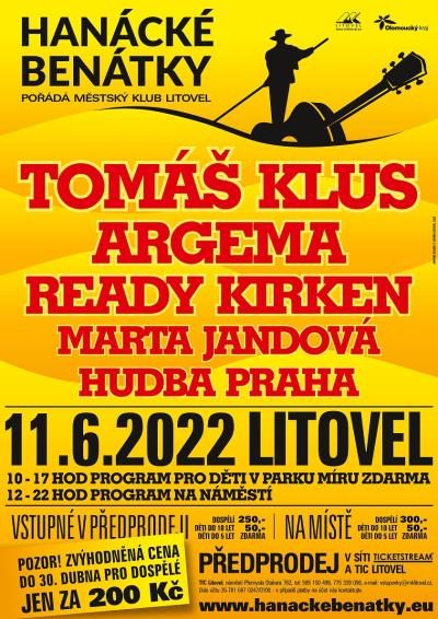 Plakát na koncert Litovel 11. 6. 2022