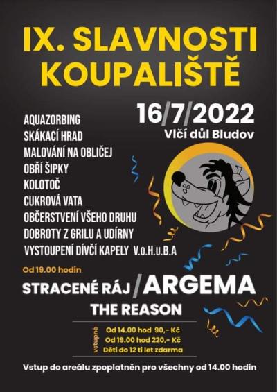Plakát na koncert Bludov 16. 7. 2022