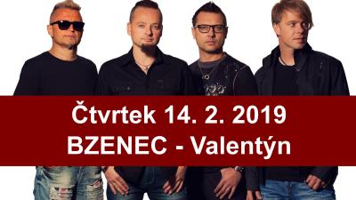 Plakát na koncert Bzenec 14. 2. 2019