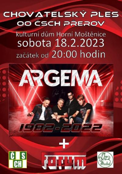 Plakát na koncert Horní Moštěnice 18. 2. 2023