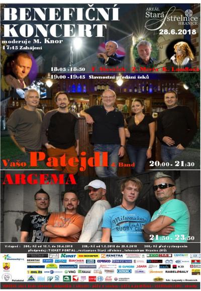 Plakát na koncert Hranice 28. 6. 2018