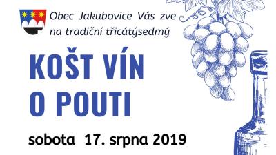 Plakát na koncert Jakubovice 17. 8. 2019