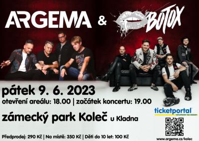 Plakát na koncert Koleč u Kladna + kapela BOTOX 9. 6. 2023
