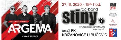 Plakát na koncert Křižanovice 27. 6. 2020