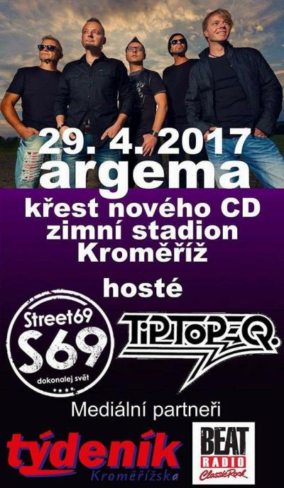 Plakát na koncert Kroměříž 29. 4. 2017