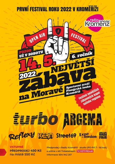 Plakát na koncert Kroměříž 14. 5. 2022