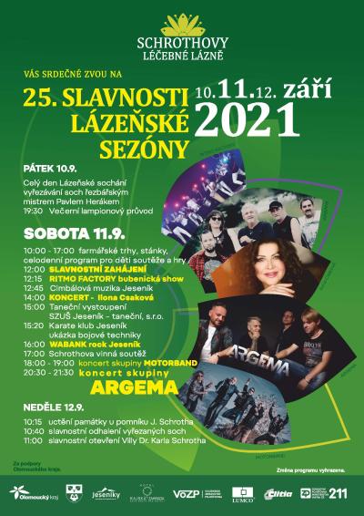 Plakát na koncert Lipová-lázně 11. 9. 2021