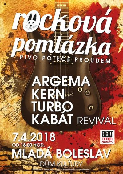 Plakát na koncert Mladá Boleslav 7. 4. 2018