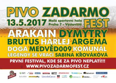 Plakát na koncert Praha 13. 5. 2017
