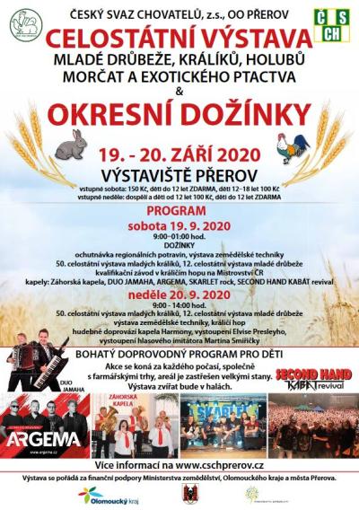 Plakát na koncert Přerov 19. 9. 2020
