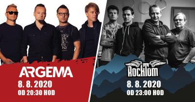 Plakát na koncert Sedlec Prčice 8. 8. 2020