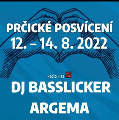 Plakát na koncert Sedlec Prčice 13. 8. 2022