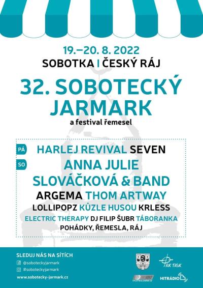 Plakát na koncert Sobotka 20. 8. 2022