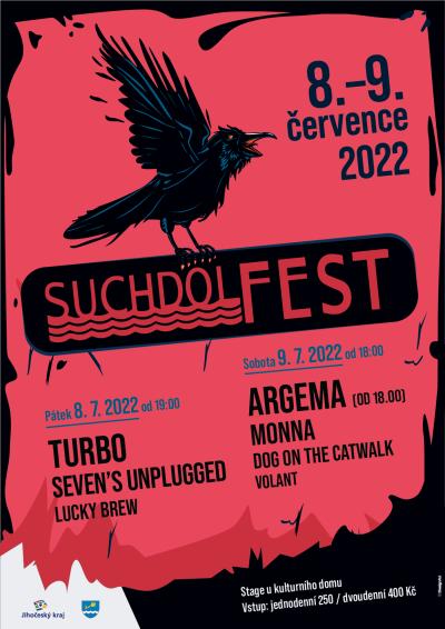 Plakát na koncert Suchdol nad Lužnicí 9. 7. 2022