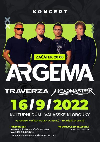 Plakát na koncert Valašské Klobouky 16. 9. 2022