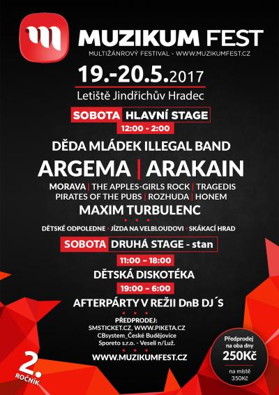 Muzikum fest Jindřichův Hradec 20. 5. 2017