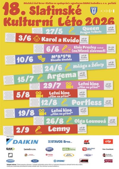 Plakát na koncert Brno 15. 7. 2026