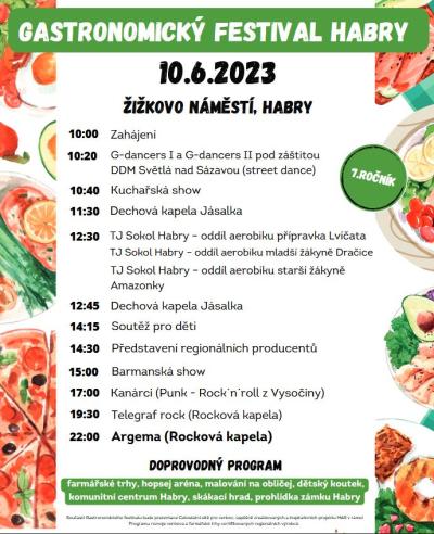 Plakát na koncert Habry 10. 6. 2023