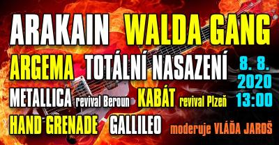 Plakát na koncert Heřmanova Huť  8. 8. 2020
