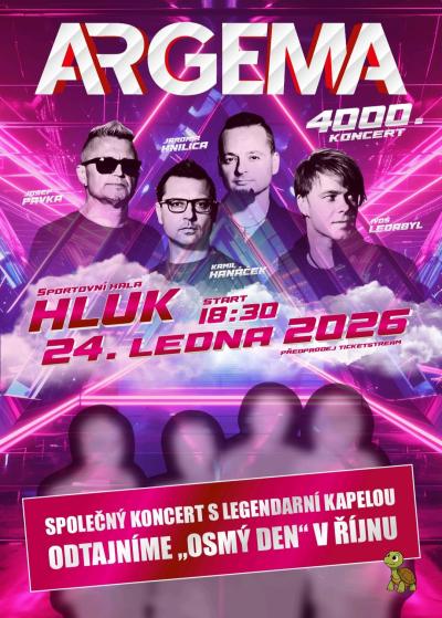 Plakát na koncert Hluk 24. 1. 2026