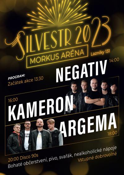 Plakát na koncert Lazníky 31. 12. 2023