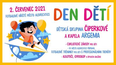 Plakát na koncert Město Albrechtice 2. 7. 2021