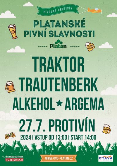 Plakát na koncert Protivín 27. 7. 2024