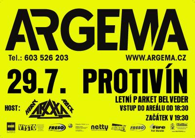 Plakát na koncert Protivín - pouť 29. 7. 2022