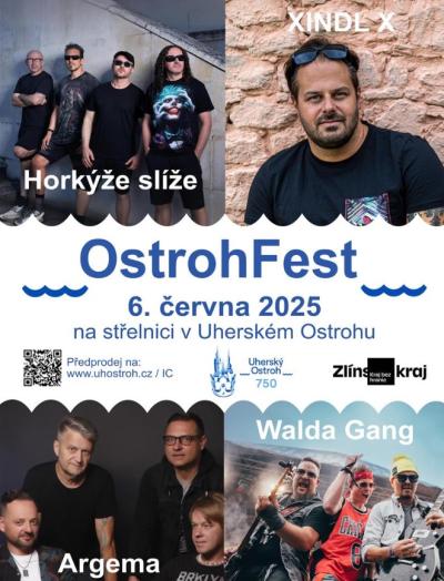Plakát na koncert Uherský Ostroh 6. 6. 2025