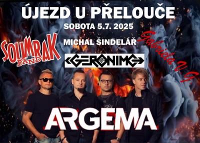 Plakát na koncert Újezd u Přelouče 5. 7. 2025