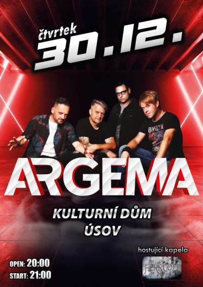 Plakát na koncert Úsov 30. 12. 2021