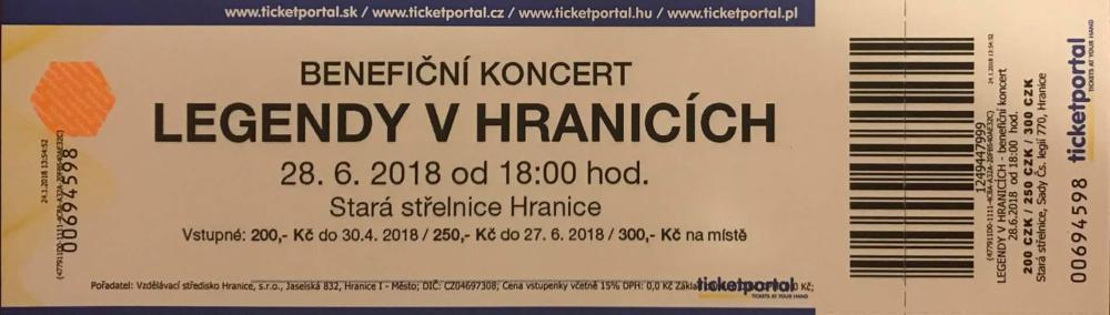 Fotografie 0 k novince SOUTĚŽ o 2 vstupenky na Legendy v Hranicích
